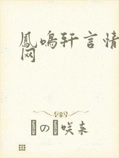 凤鸣轩言情小说网