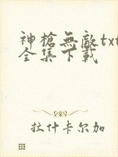 神枪无敌txt全集下载