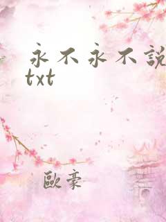 永不永不说再见txt