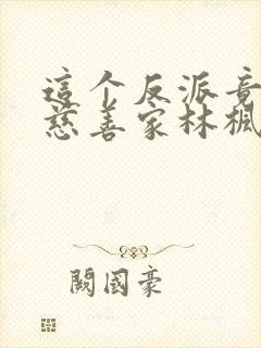 这个反派竟然是慈善家林枫