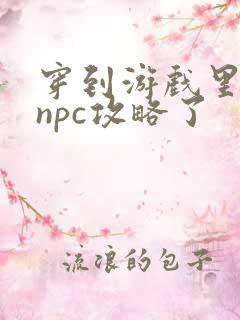 穿到游戏里面被npc攻略了