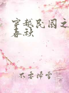 穿越民国之少帅春秋