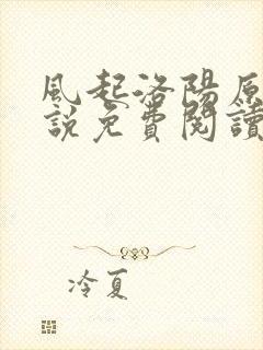 风起洛阳原著小说免费阅读