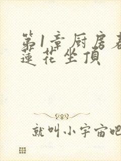 第1章厨房春潮莲花坐顶