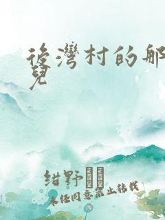 后湾村的那些事儿