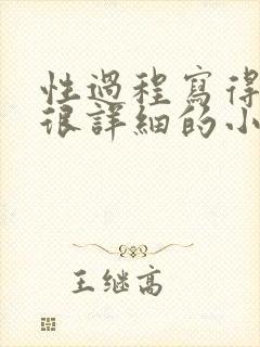 性过程写得很黄很详细的小说