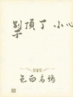 别顶了 小心孩子