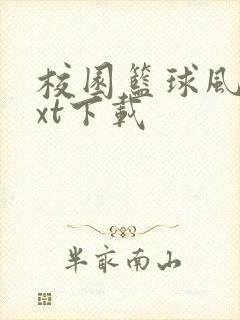 校园篮球风云txt下载