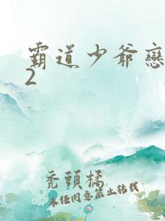 霸道少爷恋上我2