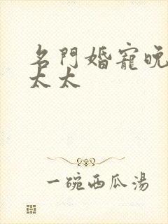 名门婚宠晚安赫太太