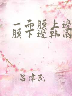 一面膜上边一面膜下边韩国