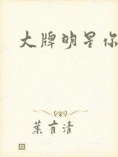 大牌明星你站住