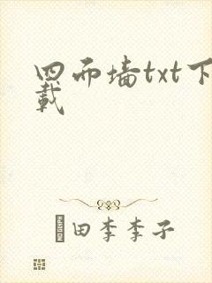 四面墙txt下载