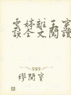 云婷离王穿越小说全文阅读