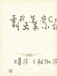 看我怎么C你的 叫出来小说