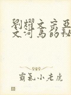 刘耀文宋亚轩车文河马的秘密河润滑油