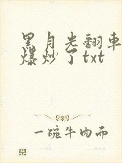 黑月光翻车后被爆炒了txt