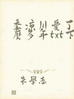 季凉川爱了你这么多年txt下载