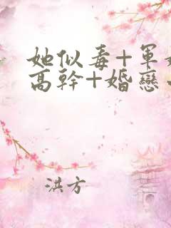 她似毒+军婚+高干+婚恋小说