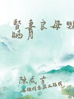 贤妻良母 鹦鹉晒月