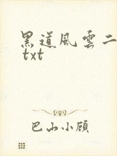 黑道风云二十年 txt