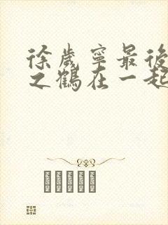 徐岁宁最后和洛之鹤在一起了吗