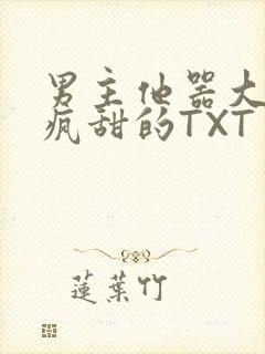 男主他器大活好疯甜的TXT