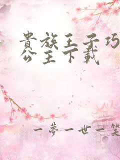 贵族王子巧遇穷公主下载