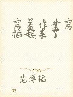 写着作业写着就插起来了