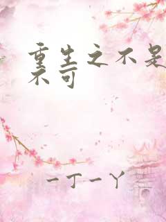 重生之不是非你不可