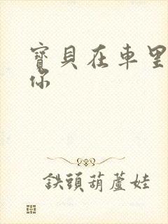 宝贝在车里想要你