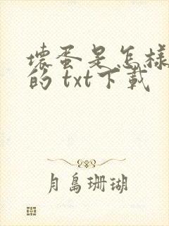 坏蛋是怎样炼成的 txt下载