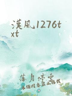 汉风1276txt