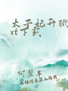 太子妃升职记txt下载