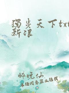 独步天下txt新浪