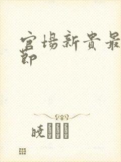 官场新贵最新章节