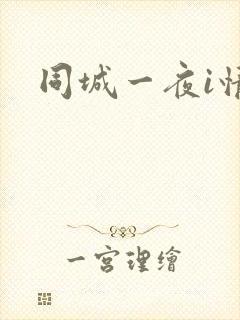 同城一夜i情