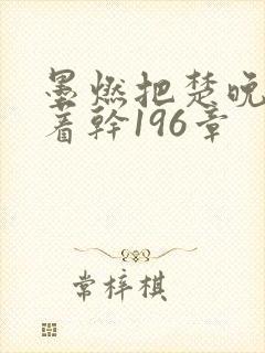 墨燃把楚晚宁按着干196章