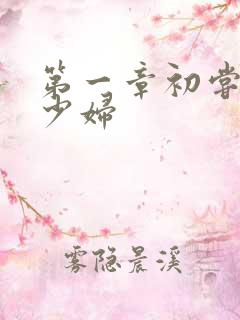 第一章初尝极品少妇