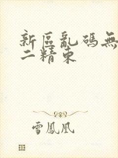 新区乱码无人区二精东