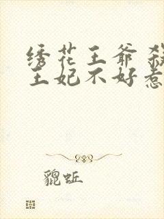 绣花王爷 杀手王妃不好惹