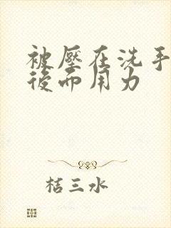 被压在洗手台从后面用力