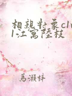 相亲对象c1v1江寓陆枝