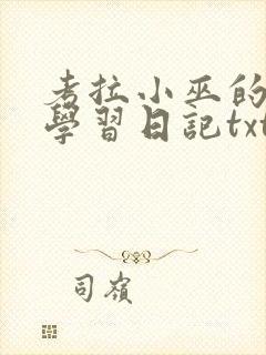 考拉小巫的英语学习日记txt