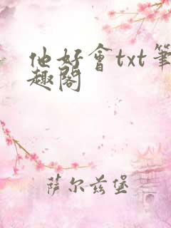他好会txt笔趣阁