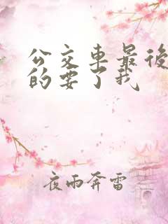 公交车最后一排的要了我