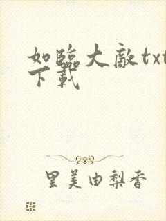 如临大敌txt下载
