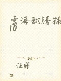 云海翻腾孙悟空10