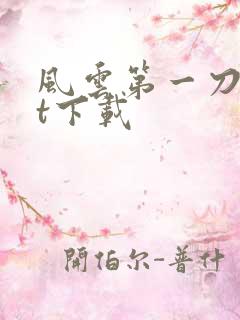 风云第一刀txt下载