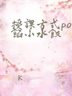 授课方式po肉馅小水饺